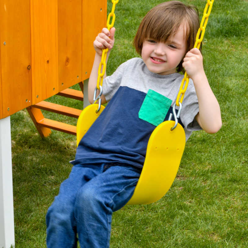 Avenlur Small Forest Toddler Outdoor Playset Kid on Swing