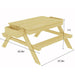 Avenlur Mojave - Outdoor Picnic and Sand Table Dimensions