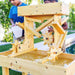 Avenlur Outdoor Wooden Water Table For Kids Toddlers Rear Side View