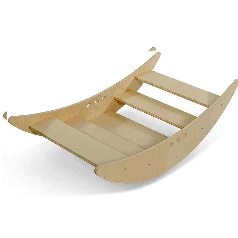 Front view of the Avenlur Rowan Rocking Boat and Climbing Step