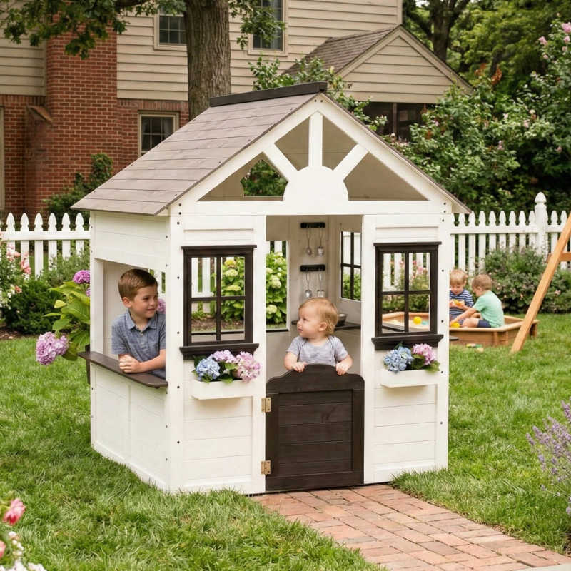 Avenlur Casa Modern Playhouse in a backyard