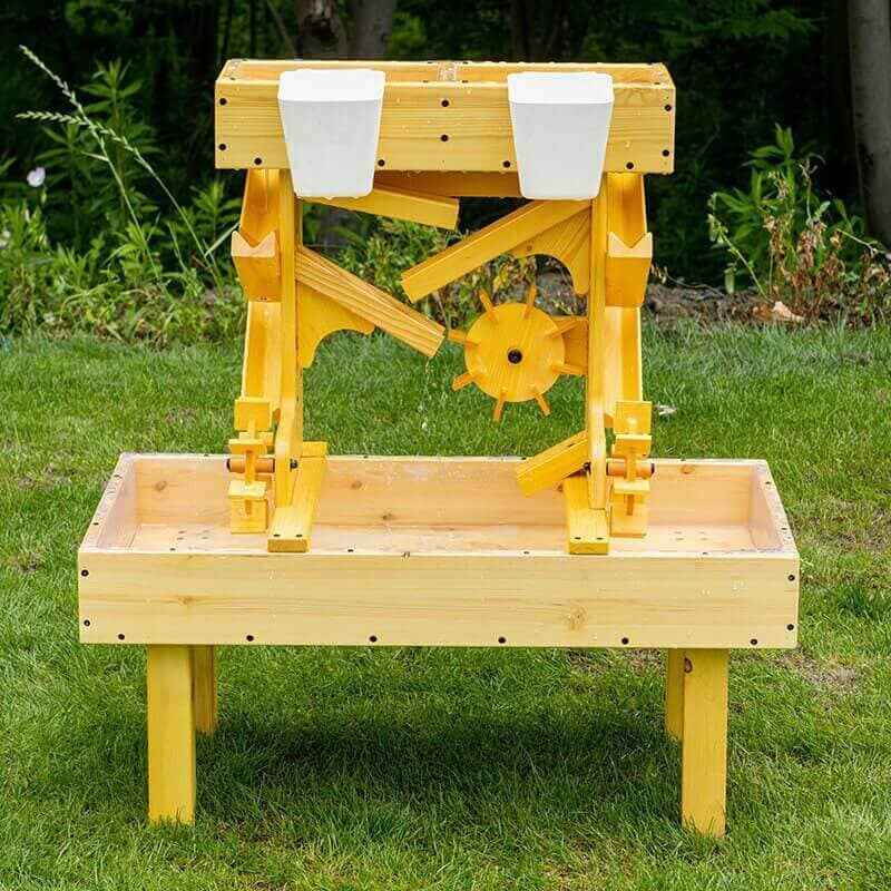 Avenlur Outdoor Wooden Water Table For Kids Toddlers Front View Outdoor