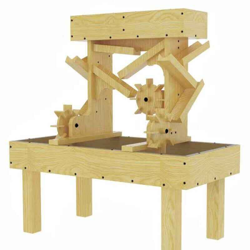 Avenlur Outdoor Wooden Water Table For Kids Toddlers Full View