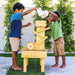 Avenlur Outdoor Wooden Water Table For Kids Toddlers Side View2 Kids Pouring Water