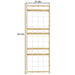 Avenlur Walnut Modu lar Add-On Ladder Wall Panel Dimensions