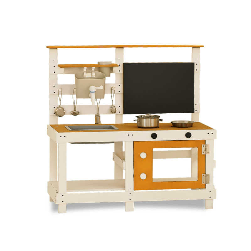 Avenlur Woodland Mud Kitchen – Montessori Outdoor Wooden Play Kitchen main view