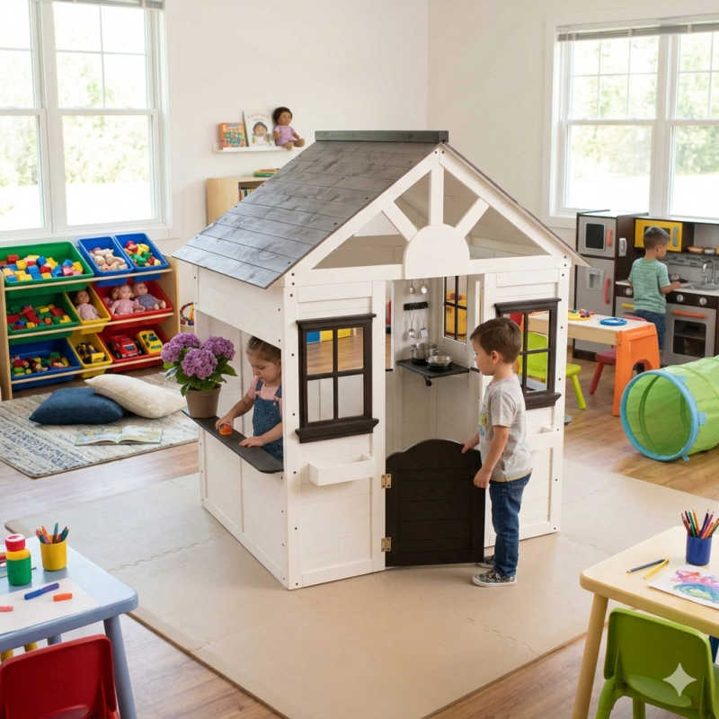 Avenlur Casa playhouse in a playroom