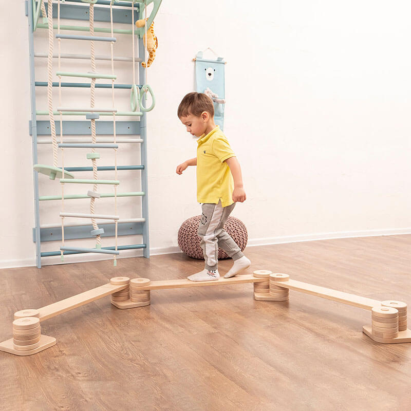 Balance Beam for Kids Zigzag Path