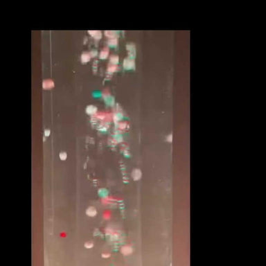 Balls and Beads Inserts for Bubble Tubes Illuminated With pastel colors