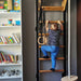 BenchK Series 2 Swedish Ladder with Gymnastics accessories and boy climbing