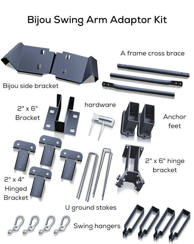 Bijou Build Swing Arm Adaptor Kit parts