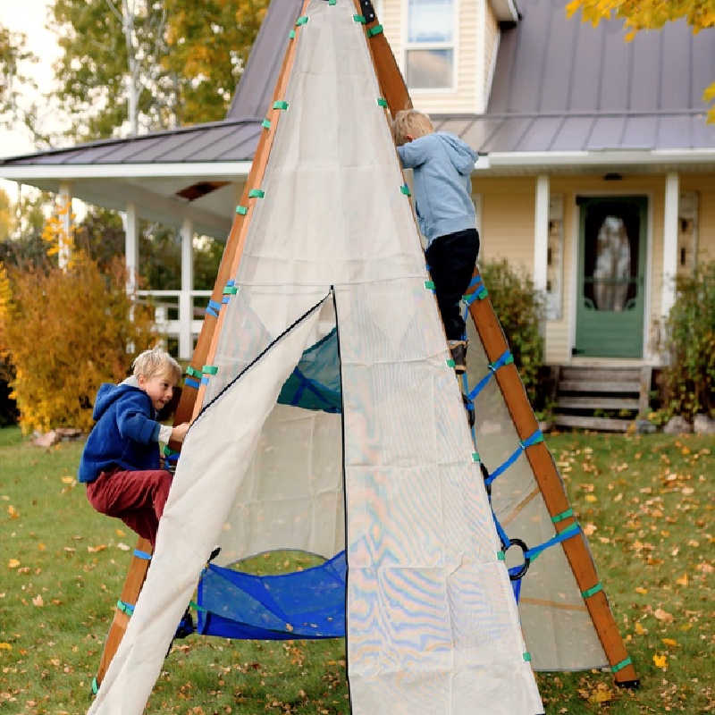Bijou Monkey Business – kids climbing in backyard