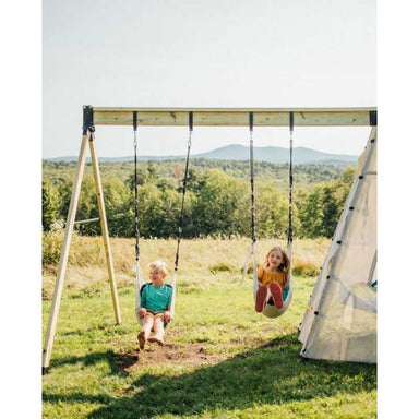 Bijou a Frame Swing Arm Adaptor Kit with kids swinging