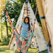 Bijou Mainstay Duo Rambler Bundle – child climbing on Mainstay and rope bridge