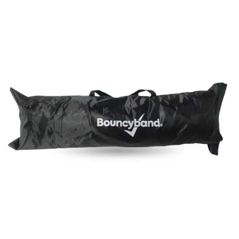 BouncyBand Pop-Up Portable Sensory Dark Den folded inside its carrying case