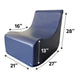 BouncyBand Rocking Soft Sensory Chair dimensions
