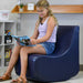 Girl seated in the BouncyBand Rocking Soft Sensory Chair