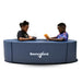 Kids using the BouncyBand Soft Sensory Lounger