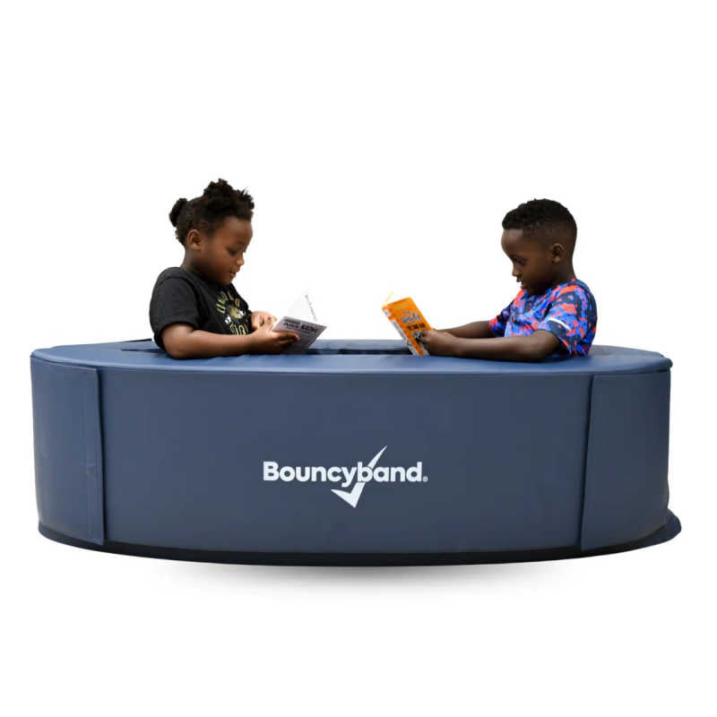 Kids using the BouncyBand Soft Sensory Lounger