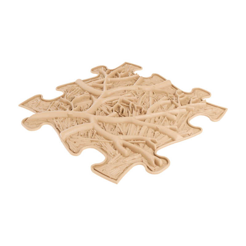 Children's Play mat with brown roots for sensory play
