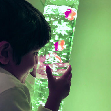 Budget Bubble Tube - Switch Adapted Artificial Fish Orange and Pink