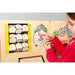 BumblebeeSmart® Rounded Sensory Wall Panel Set and girl playing on clock