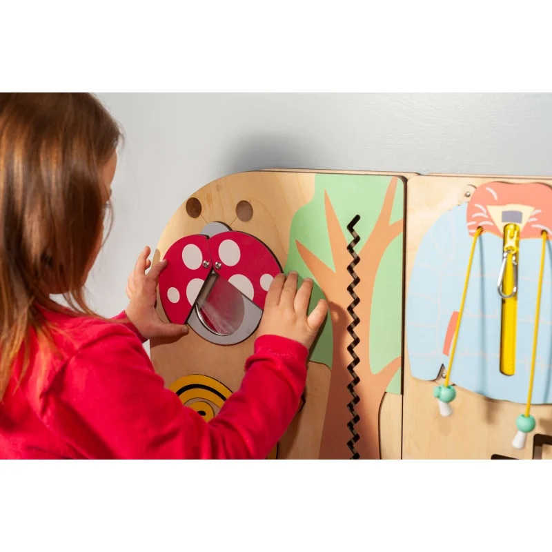 BumblebeeSmart® Rounded Sensory Wall Panel Set with lady