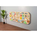 BumblebeeSmart® Rounded Sensory Wall Panel Set on wall next to palm tree