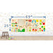 Sensory Wall Panel in spring colors dimensions