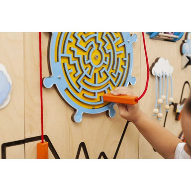 Sensory Wall Panel Spring Colors Theme with magnetic maze