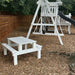 Kids Picnic Table in white in white poly 