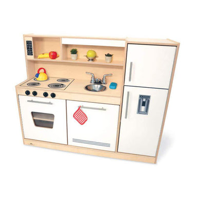 Contemporary pretend Kitchen Combo - White - Wb7451 Corner View Set