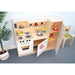 Contemporary pretend Kitchen Combo - White - Wb7451 Top View