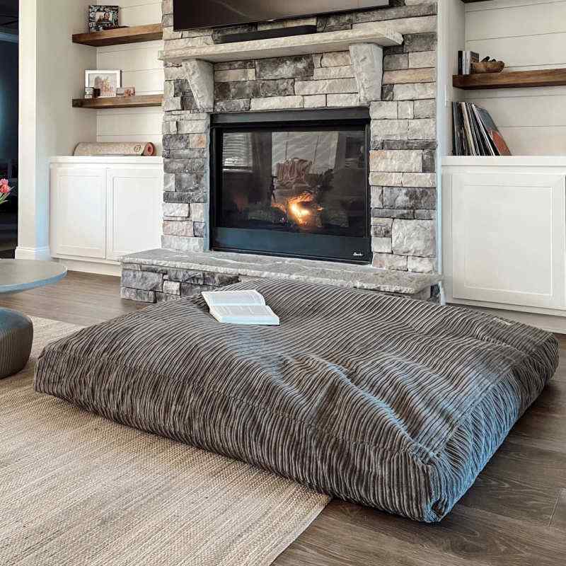 CordaRoy's Terry Corduroy Children's Sensory Crash Pad in a family living room