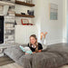 Child relaxing on CordaRoy's Terry Corduroy Children's Sensory Crash Pad