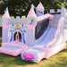 corner-view-of-kid-wise-princess-enchanted-castle-with-slide-bounce-house-out-door