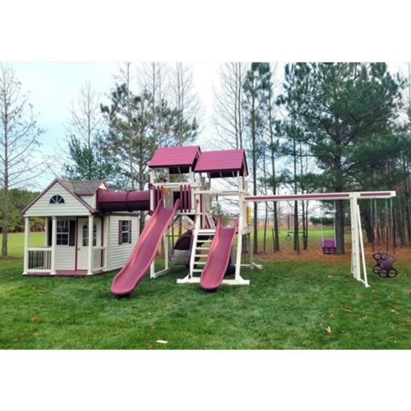 Cottage Escape Vinyl Playhouse with Porch — Extreme Kids World