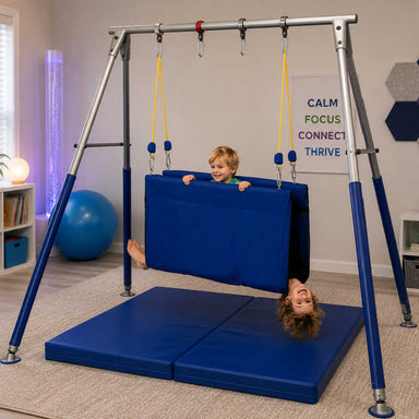 Deluxe Taco Swing  in a sensory room
