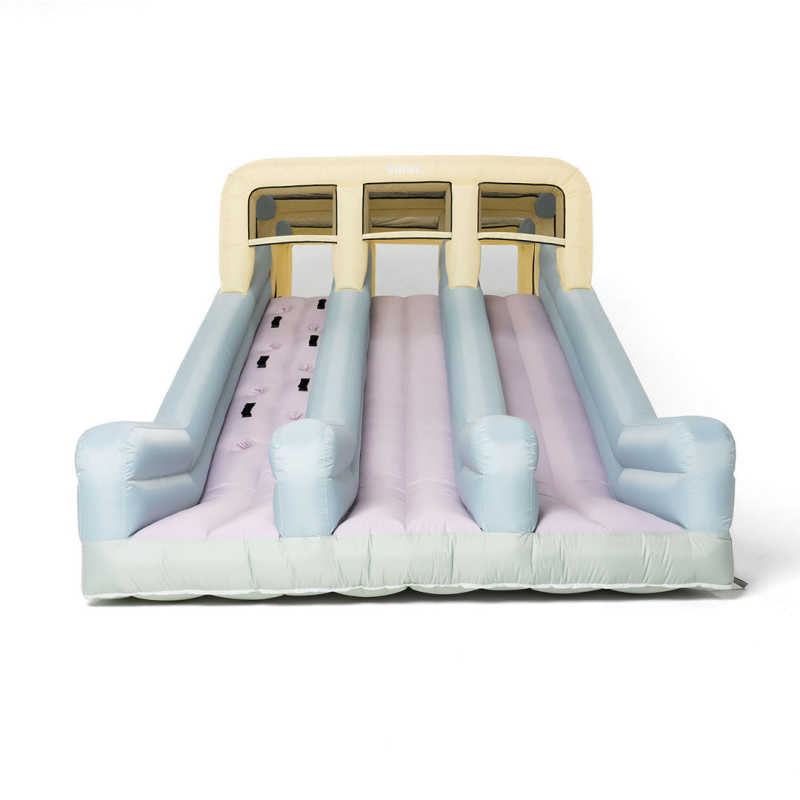 Double Slide Kids Inflatable front view
