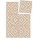 Eeveve Modern Blocks - Play Mat in Desert Sand showing how the pieces connect