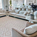 Eeveve Modern Blocks - Play Mat in Desert Sand in a living room