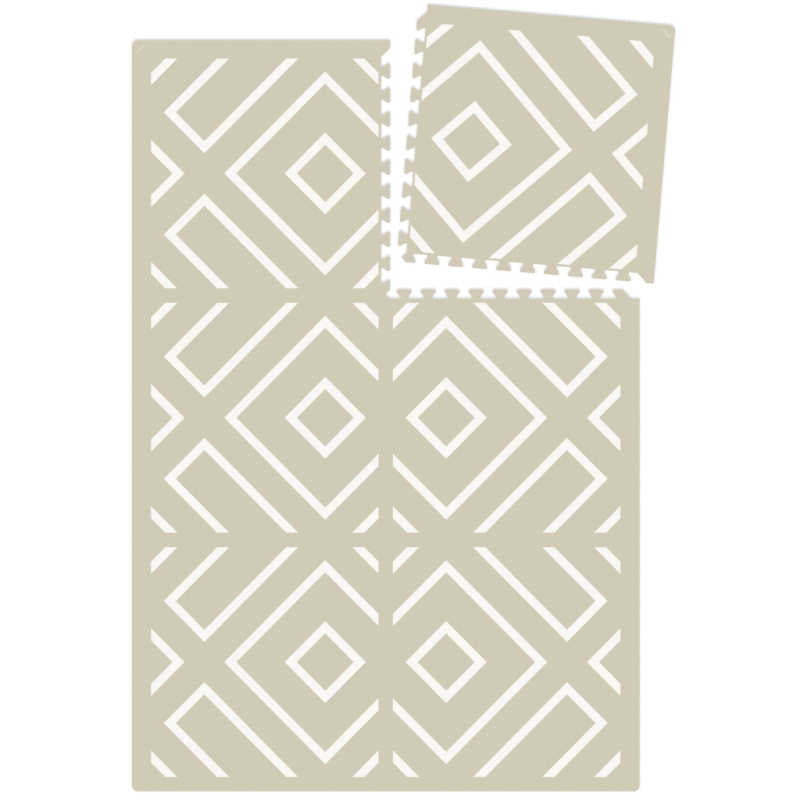Eeveve Modern Blocks Soft Sage - Play Mat overview