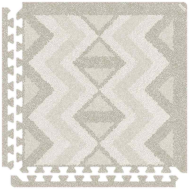 Eeveve Kilim Feather Gray Play Mat single piece 