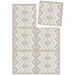 Eeveve Kilim Feather Gray Play Mat being attached
