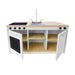 Elevated™ Kitchen Island Breakfast Bar - Wb1976 Open Storage Front View
