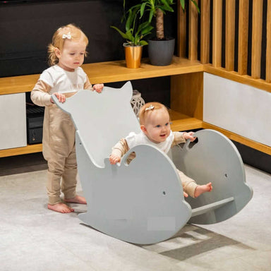 Dolphin Rocking Chair with kids playing