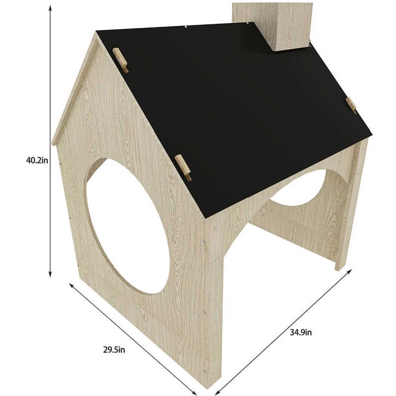 Avenlur Evergreen Children’s Playhouse with Chalkboard Roof – dimensions