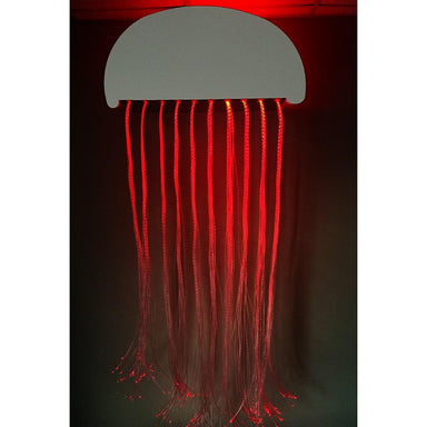 Fiber optic jelly fish light in red