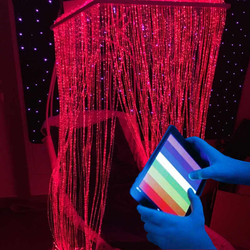 Fiber Optic Waterfall Sensory Light with genie app