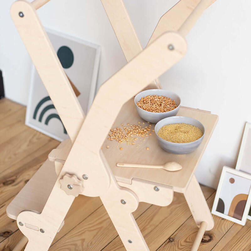 Foldable Kitchen Tower Adjustable Chair